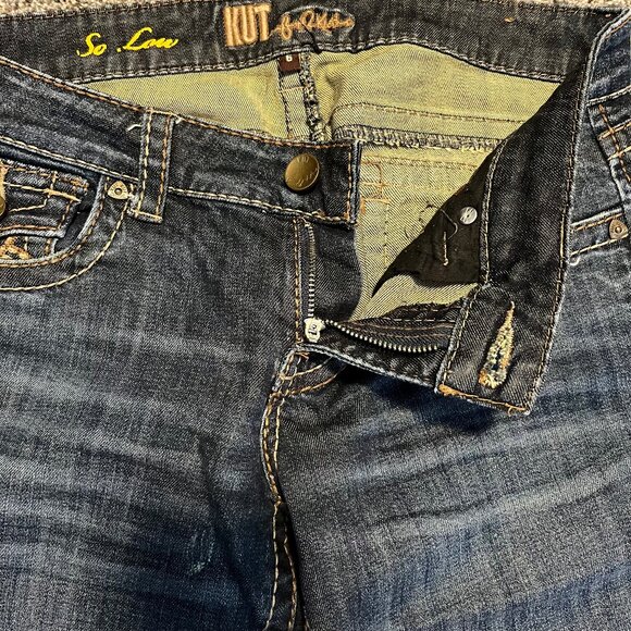 KUT So Low Jeans, Women's Size 6, KATE Low Rise Boot Cut - Picture 6 of 16